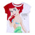 Camiseta de Manga Corta Infantil Princess Blanco