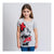 Camiseta de Manga Corta Infantil Minnie Mouse Gris