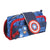 Estuche Escolar Marvel Azul (22 x 12 x 7 cm)