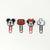 Clips Mickey Mouse 4 Unidades Goma Plástico