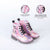 Botas Casual Infantiles Minnie Mouse Luces LED Rosa