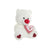 Peluche DKD Home Decor Rojo Poliéster Blanco (20 x 20 x 31 cm)