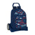 Mochila Escolar con Ruedas Evolution BlackFit8 Letters Azul marino