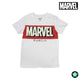 Camiseta de Manga Corta Infantil Marvel Blanco